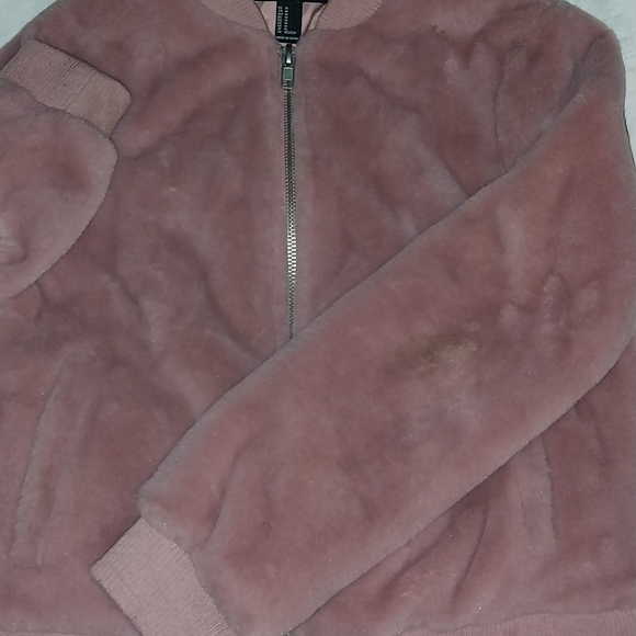 Pink faux fur jacket - Picture 2 of 4